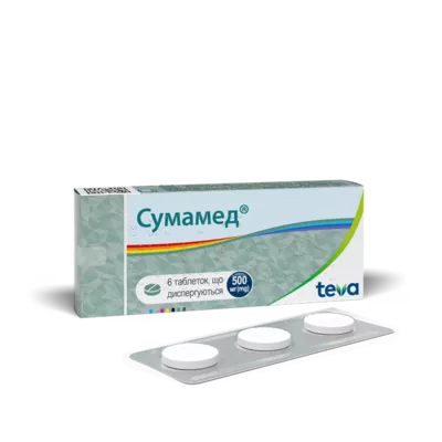 Сумамед таблетки диспергуючі 500 мг №6 — Фото 2