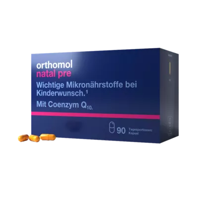 Ортомол Натал Пре (Orthomol Natal Pre) витаминный комплекс стимулирует здоровую овуляцию и фертильность капсулы, курс 90 дней — Фото 1