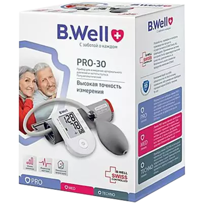 Тонометр B.Well PRO-30 напівавтоматичний — Фото 1