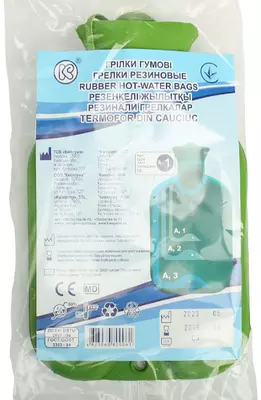 Грелка резиновая А-1 в индивидуальной упаковке объем 1 л — Фото 1