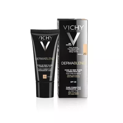 Віши (Vichy) Дермабленд тональний флюїд корегуючий шкіру обличчя SPF28 тон 20 30 мл — Фото 1