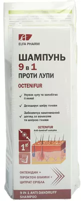 Эльфа Фарм (Elfa Pharm) Октенифур набор против умеренной перхоти (шампунь 9 в 1 200 мл + лосьон 250 мл) — Фото 1