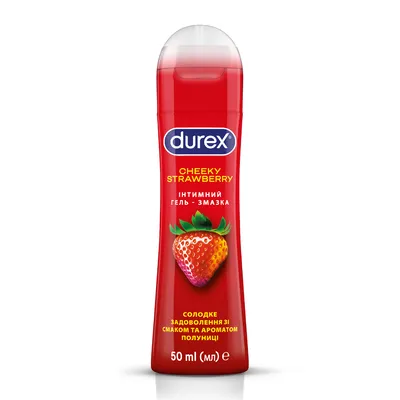 Гель-смазка интимная Дюрекс (Durex Cheeky Strawberry) со вкусом и ароматом клубники 50 мл — Фото 1