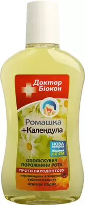 Ополаскиватель для полости рта Доктор Биокон ромашка и календула 300 мл — Фото 1