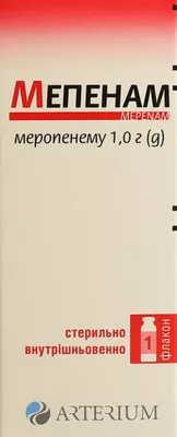 Мепенам порошок для ін'єкцій 1000 мг флакон №1 — Фото 1