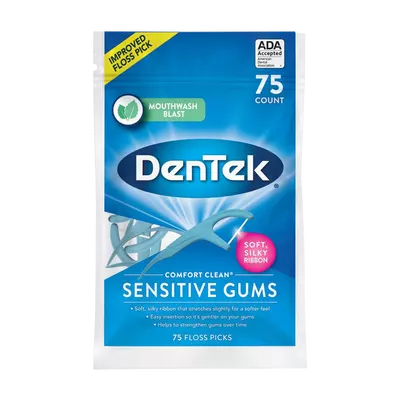 Флос-зубочистки ДенТек (DenTek) комфортное очищение 75 шт — Фото 1