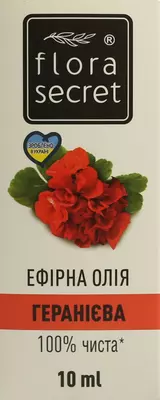 Олія ефірна геранієва Флора Сікрет (Flora Sеcret) 10 мл — Фото 1
