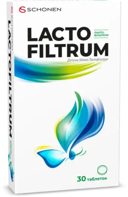 Лактофільтрум дієтична добавка для підтримки мікрофлори кишківника таблетки №30 — Фото 1
