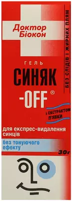 Синяк-офф Доктор Биокон гель без тонирующего эффекта 30 г — Фото 1