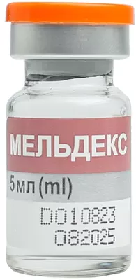 Мельдекс розчин для ін'єкцій 100 мг/мл флакон 5 мл №10 — Фото 4