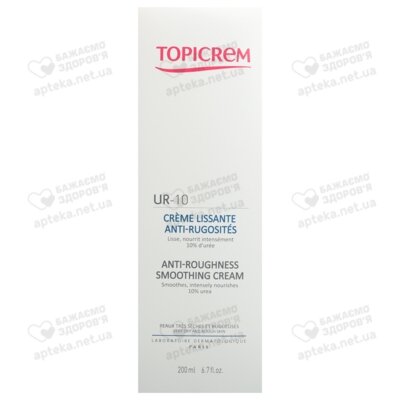 Топикрем (Topicrem) UR-10 крем восстанавливающий для очень сухой кожи тела 200 мл — Фото 1