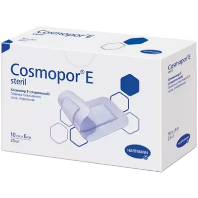 Повязка пластырная Hartmann Cosmopor Е steril размер 6 см*10 см 1 шт — Фото 1