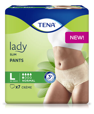 Подгузники-трусы урологические для женщин Тена Леди Слим Пантс Нормал (Tena Lady Slim Pants Normal) размер L 7 шт — Фото 1