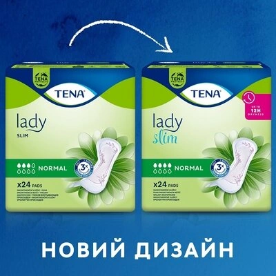 Прокладки урологические женские Тена Леди Слим Нормал (Tena Lady Slim Normal) 24 шт — Фото 1