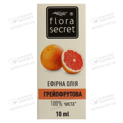 Олія ефірна грейпфруту Флора Сікрет (Flora Sеcret) 10 мл — Фото 1