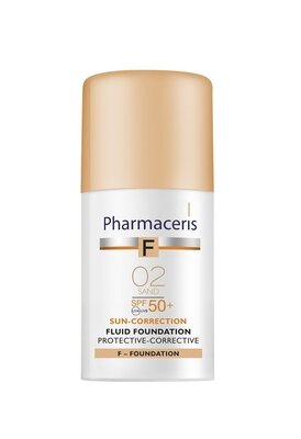 Фармацерис F (Pharmaceris F) крем тональный защитный корректирующий SPF50+ 30 мл, Песок — Фото 2