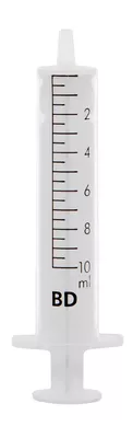 Шприц 10 мл ін'єкційний одноразовий стерильний з голкою (0,8 мм*40 мм) ВD Діскардіт (BD Discardit) 1 шт — Фото 1