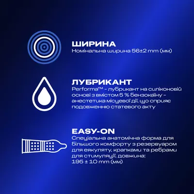 Презервативи Дюрекс (Durex Dual Extase) рельєфні з анестетиком 12 шт — Фото 2