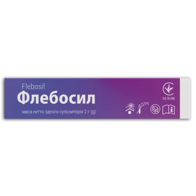 Флебосил суппозитории ректальные №10, Фидем Фарм — Фото 2