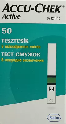 Тест-смужки Акку-Чек Актив (Accu-Chek Active) для контролю рівня глюкози у крові 50 шт — Фото 1