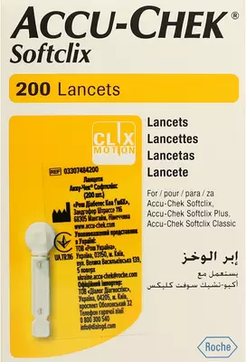 Ланцети Акку-чек Софтклікс (Accu-Chek Softclix) 200 шт — Фото 3