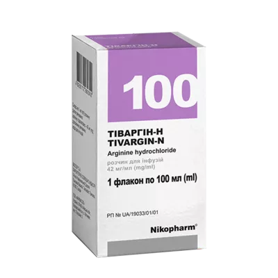 Тіваргін-Н розчин для інфузій 42 мг/мл флакон 100 мл №10 — Фото 1