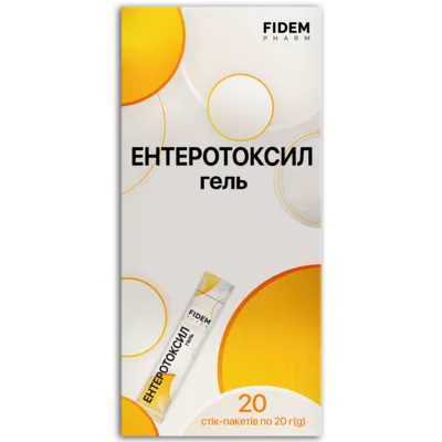 Ентеротоксил гель стік-пакет 20 г №20, Фідем Фарм — Фото 1