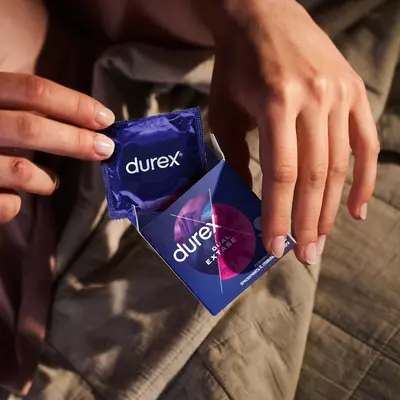 Презервативи Дюрекс (Durex Dual Extase) рельєфні з анeстетиком 3 шт — Фото 6