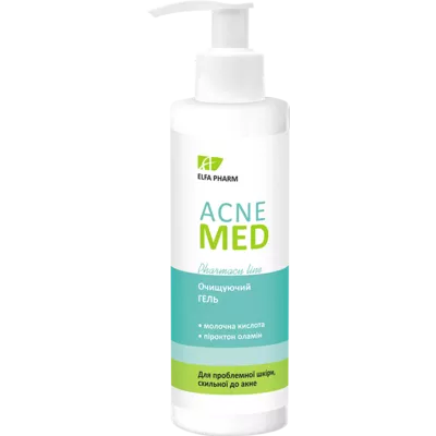 Ельфа Фарм (Elfa Pharm) Акне Мед гель для вмивання очищуючий для проблемної шкіри обличчя 200 мл — Фото 1