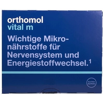 Ортомол Вітал М (Orthоmol Vital M) для чоловіків флакони+капсули курс 30 днів — Фото 2