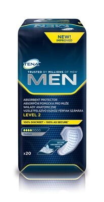 Прокладки урологические мужские Тена Фор Мен Левел 2 (Tena For Men Level 2) 20 шт — Фото 1