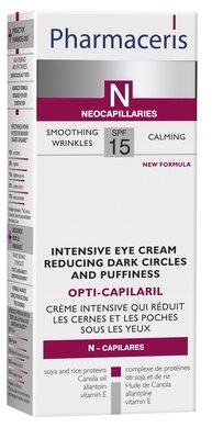 Фармацерис N (Pharmaceris N) Опти-Капилляри крем интенсивный для уменьшения теней и отеков под глазами SPF15 15 мл — Фото 1