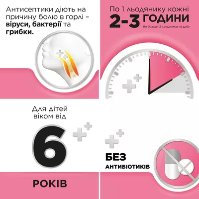 Стрепсилс для детей 6+ леденцы без сахара со вкусом клубники №24 — Фото 7