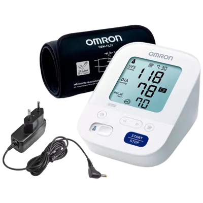 Тонометр Омрон (Omron) M3 Comfort HEM-7155-E автоматический с адаптером — Фото 2