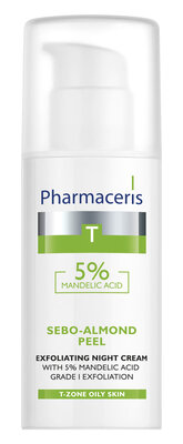 Фармацерис Т (Pharmaceris Т) Себо-Алмонд Пил пилинг-крем 5% I степень отшелушивания 50 мл — Фото 2
