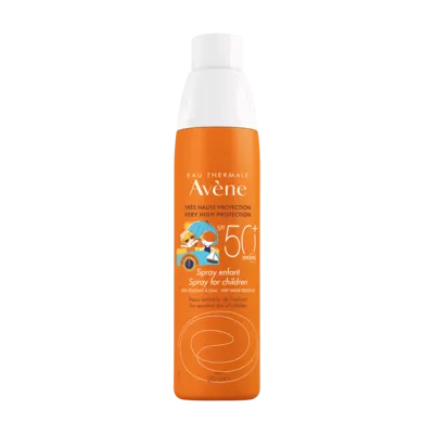 Авен (Avene) Сонцезахисний спрей для дітей з високою водостійкістю для чутливої шкіри SPF50+ 200 мл — Фото 1