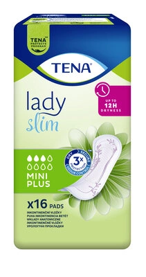 Прокладки урологические женские Тена Леди Слим Мини Плюс (Tena Lady Slim Mini Plus) 16 шт — Фото 3