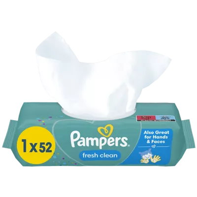 Салфетки детские Памперс (Pampers Baby Fresh Clean) 52 шт — Фото 1
