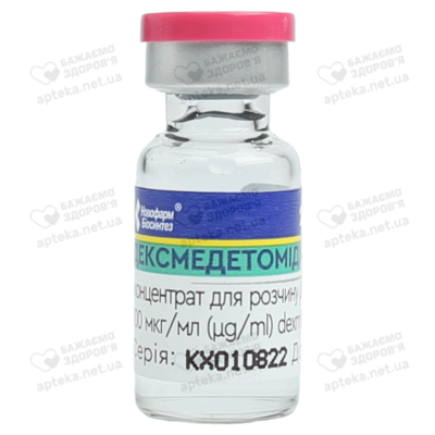 Дексмедетомідин-Ново концентрат для розчину для інфузій 100 мкг/мл ампули 2 мл №5 — Фото 3