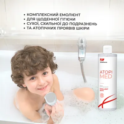 Ельфа Фарм (Elfa Pharm) АтопіМед емульсія для купання пом'якшуюча для сухої та атопічної шкіри дорослих та дітей 400 мл — Фото 3