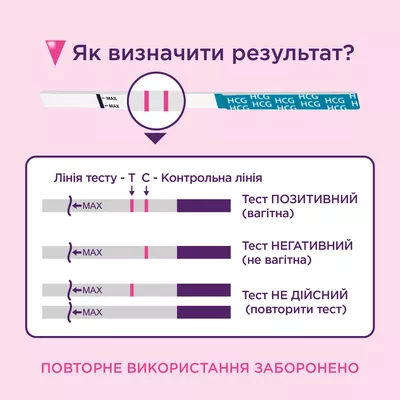 Тест-полоска Эвитест (Evitest) для определения беремености 1 шт — Фото 3