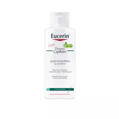 Юцерин (Eucerin) ДермоКапіляр гель-шампунь проти лупи для жирного типу шкіри голови 250 мл — Фото 1
