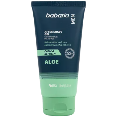 Бабарія (Babaria) Мен Гель після гоління Алое Вера 3 ефекти 150 мл — Фото 1