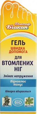 Гель Доктор Биокон Скорая помощь для усталых ног 75 мл — Фото 1