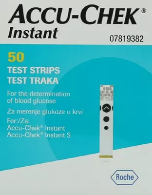 Тест-смужки Акку-Чек Інстант (Accu-Chek Instant) для контролю рівня глюкози у крові 50 шт — Фото 3