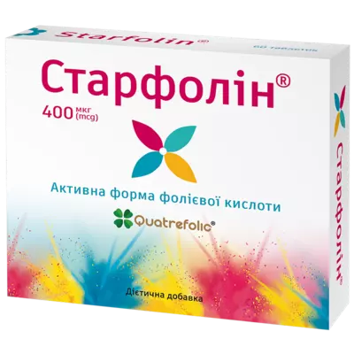 Старфолін таблетки вкриті оболонкою №60 — Фото 1