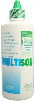 Раствор для контактных линз Мультисон (Multison) флакон 240 мл — Фото 1