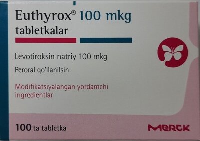Эутирокс таблетки 100 мкг №100 — Фото 1