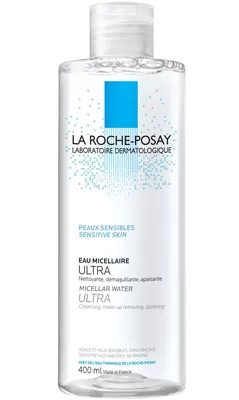 Ля Рош (La Roche-Posay) Міцелярний фізіологічний розчин для чутливої шкіри обличчя 400 мл — Фото 1