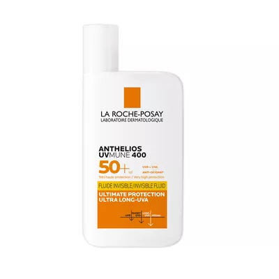Ля Рош (La Roche-Posay) Антгелиос UVMune ультралегкий и ультрастойкий солнцезащитный флюид для лица для чувствительной кожи SPF50+ 50 мл — Фото 1